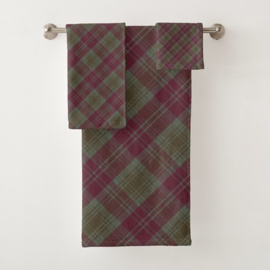 Lindsay Weathered Original Scottish Tartan Bad Handdoek (Insitu)