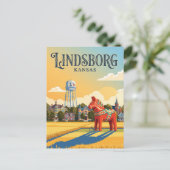 Lindsborg Kansas Briefkaart (Staand voorkant)