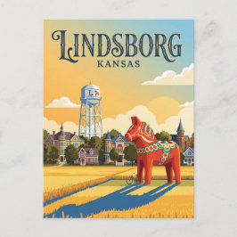 Lindsborg Kansas Briefkaart