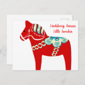 Lindsborg, Kansas Red Dala Horse Briefkaart (Voorkant / Achterkant)
