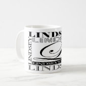 LINDSEY - aangepaste koffie-mok Koffiemok (Voorkant links)
