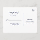 Lindsey en Steve | RSVP-Briefkaart Uitnodiging Briefkaart (Achterkant)