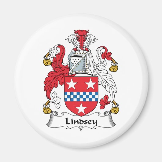 Lindsey Family Crest Magneet (Voorkant)
