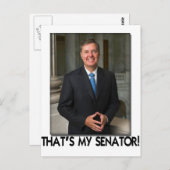 Lindsey Graham, dat is mijn senator. Briefkaart (Voorkant / Achterkant)