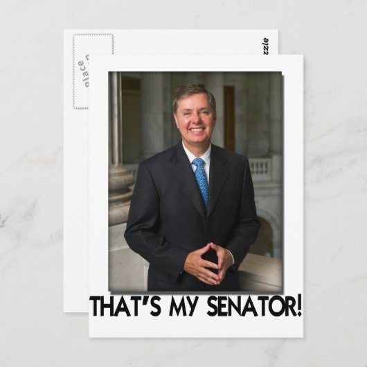 Lindsey Graham, dat is mijn senator. Briefkaart (Voorkant / Achterkant)