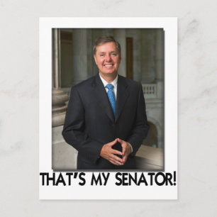 Lindsey Graham, dat is mijn senator. Briefkaart