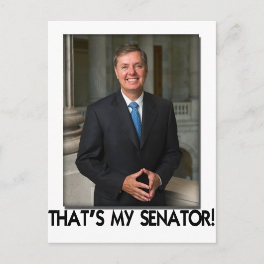 Lindsey Graham, dat is mijn senator. Briefkaart (Voorkant)