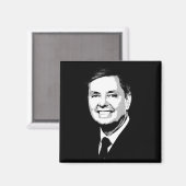 Lindsey Graham Face Magneet (Voorkant / Achterkant)