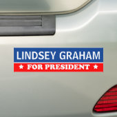 Lindsey Graham For President 2016 Bumpersticker (Op auto)
