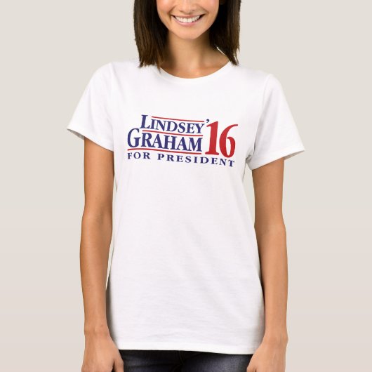 Lindsey Graham For President T-shirt (Voorkant)