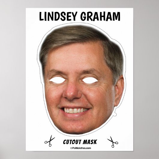 LINDSEY GRAHAM Halloween Mask Poster (Voorkant)