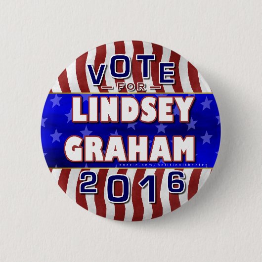 Lindsey Graham President 2016 Verkiezing Republike Ronde Button 5,7 Cm (Voorkant)