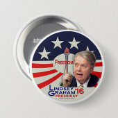 Lindsey Graham voor President 2016 Ronde Button 7,6 Cm (Voorkant /achterkant)