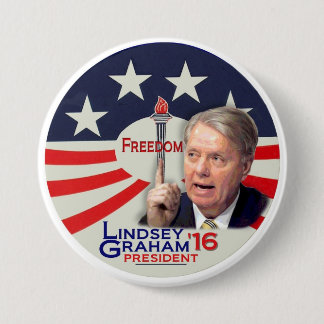 Lindsey Graham voor President 2016 Ronde Button 7,6 Cm