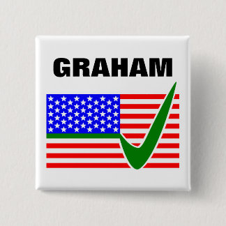 Lindsey Graham voor President 2016 Vierkante Button 5,1 Cm