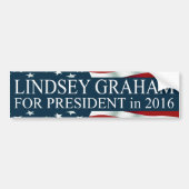 Lindsey Graham voor President in 2016 Bumpersticker (Voorkant)