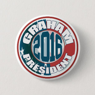 Lindsey Graham voor President in 2016 Ronde Button 5,7 Cm