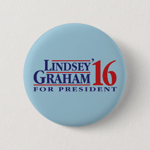 Lindsey Graham voor President Ronde Button 5,7 Cm