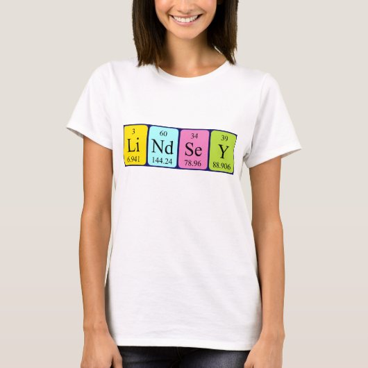 Lindsey periodieke handelsnaam shirt (Voorkant)