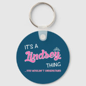 Lindsey Thing Je zou geen nieuwigheid begrijpen Sleutelhanger (Achterkant)