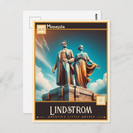 Lindstrom, Minnesota |  Briefkaart (Voorkant / Achterkant)