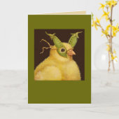 Lindy de peep card kaart (Gele Bloem)