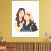 LinDy (GL paar) Canvas Afdruk (Insitu (Woonkamer))