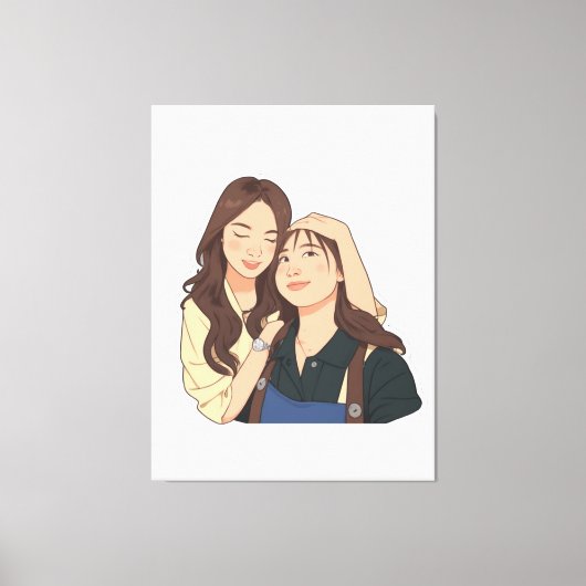 LinDy (GL paar) Canvas Afdruk (Voorkant)