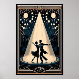 Lindy Hop Dance Hall Vintage Poster