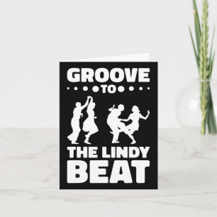 Lindy Hop Dancer Swing Dance Swing Dancing Paar Kaart