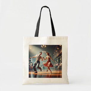 Lindy Hop Dancing Paar Tote Bag