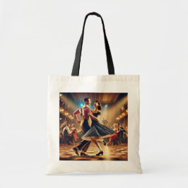 Lindy Hop Swing Dancing Paar Tote Bag