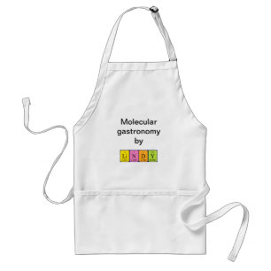 Lindy periodieke lijstnaam apron standaard schort
