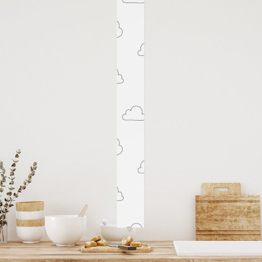 Line Art, Alabaster Poster (Keuken)