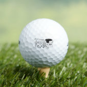 Line Art Animals Katten Dogs Mouse Pet Cat Bed Golfballen (Insitu Shirt)