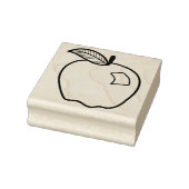 Line Art Apple voor ambachten en leraren Rubberstempel (Stempel)