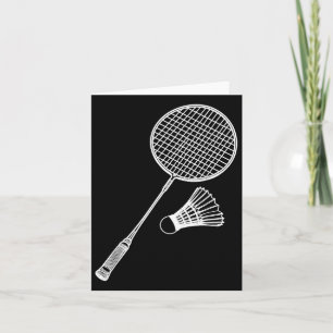Line Art Badminton Player Shuttle Badmintoner Kaart