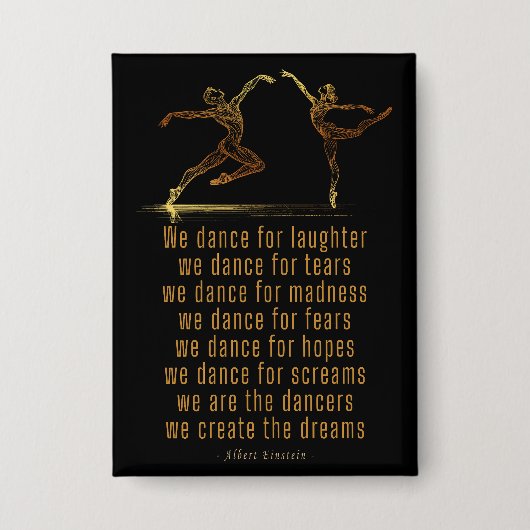 Line Art Ballet dansers en dans gedicht van Einste Button (Voorkant)