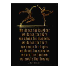 Line Art Ballet dansers en dans gedicht van Einste Foto Afdruk