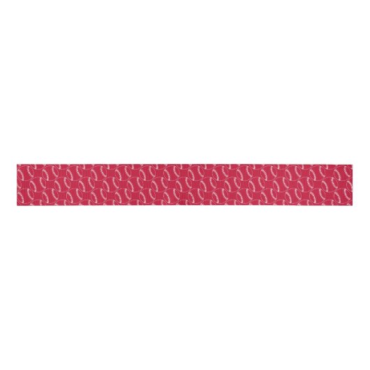 Line Art Baseball, Rood-Grosgrain lint (Voorkant)