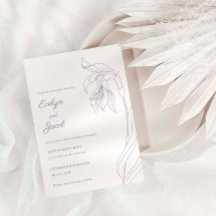 Line Art bloemenboog Lavendel