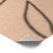 Line art boho vrouw poster (Hoek)