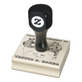  Line Art - Boksen Beren - Eigendom van Rubberstempel (Stempel)