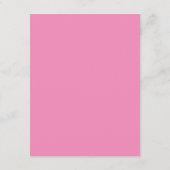 Line Art Bouquet Pink Red Wedding Details Informatiekaartje (Achterkant)