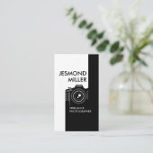 Line Art Camera Fotografe Visitekaartje (Staand voorkant)