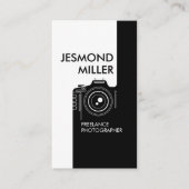 Line Art Camera Fotografe Visitekaartje (Voorkant)