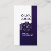 Line Art Camera Fotografe Visitekaartje (Voorkant)