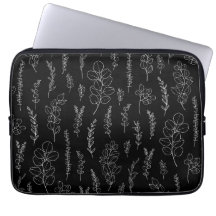 Line Art Eucalyptus Patroon