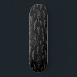 Line Art Eucalyptus Patroon Persoonlijk Skateboard<br><div class="desc">zwarte en witte elegante lijnkunst eucalyptuspatroon</div>