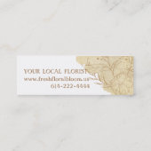 Line Art Florist Product Labels Kaart (Achterkant)